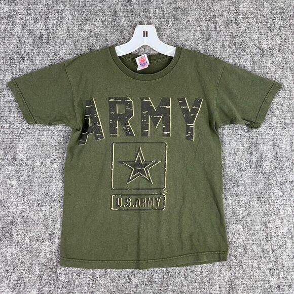 U.S. Army Shirt‎ Mens Small Green Military USA made Uniform Vetern Souvenir - Picture 1 of 8